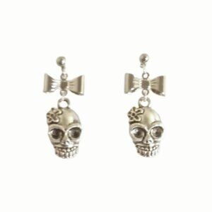 Sugar Skull Dia De Los Muertos Earrings